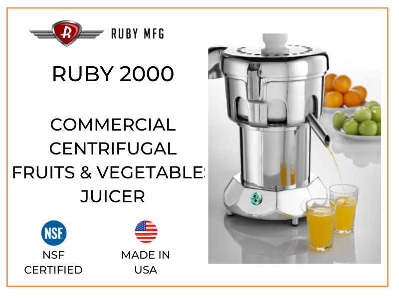 Ruby 2000 on sale commercial juicer